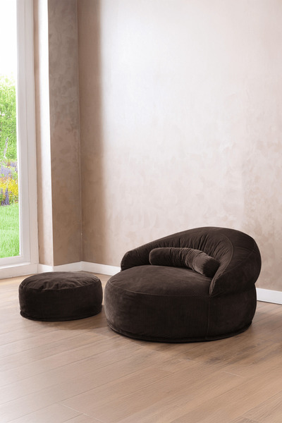 Doqu Home Living Puf Berjer Vista Kahve