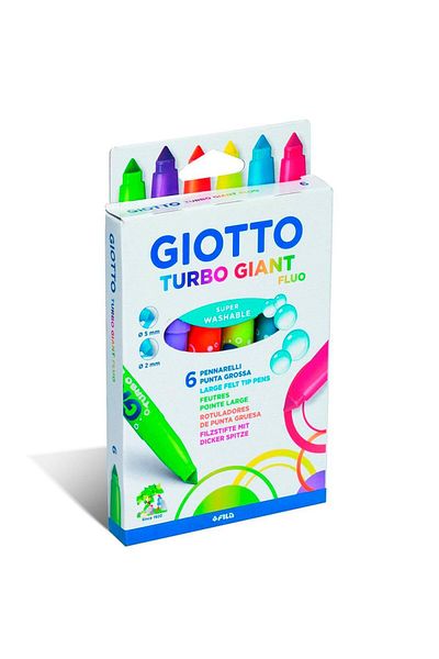 Giotto Turbo Giant 6-Piece Felt Tip Pen433000