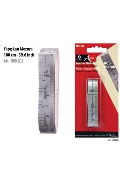 ÖZ-EL AŞ 100 cm Tape Measure Desktop Adhesive - 39.6Inch 900 202