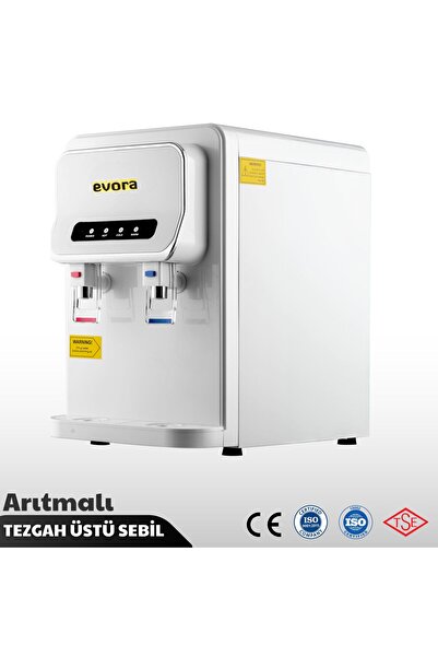 Evora Tezgah Üstü Sıcak Soğuk Arıtmalı Su Sebili Beyaz Premium