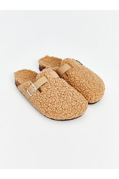 LC Waikiki Γυναικείες παντόφλες σπιτιού LCW STEPS βελούδινες