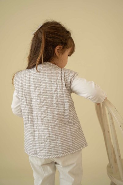 Kirazkids Cloud Patterned Plush Baby Vest
