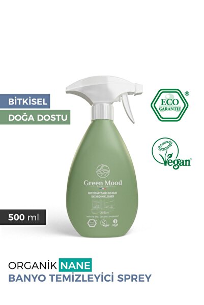 Green Mood Bitkisel Vegan Banyo Temizleyici Kireç Sökücü Sprey 500 ml Organik...