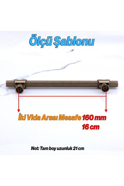 Badem10 Arsin Bronze Metal 160 mm - 16 cm Furniture Kitchen Drawer Cabinet Cabinet Handle Handle Handles
