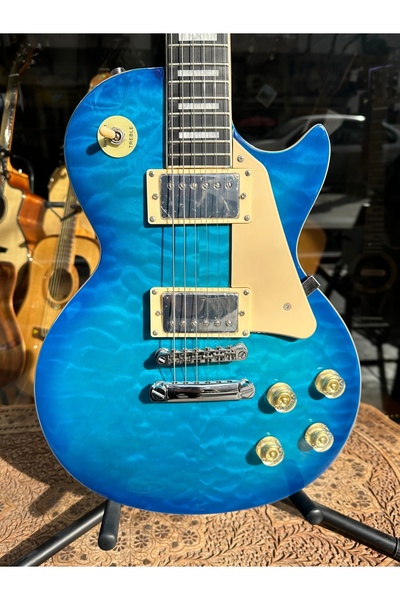 PENA MÜZİK Smìger Les Paul Elektro Gitar Mavi