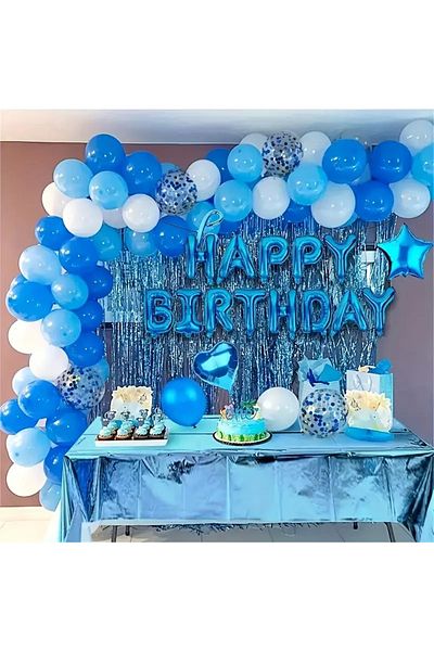 CANSIN ΣΕΤ ΠΟΛΥΤΕΛΕΣ HAPPY BRTHDAY ΜΠΛΕ ΜΠΑΛΟΝΙ