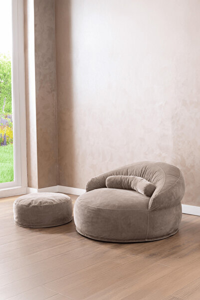 Doqu Home Living Puf Berjer Vista Ekru