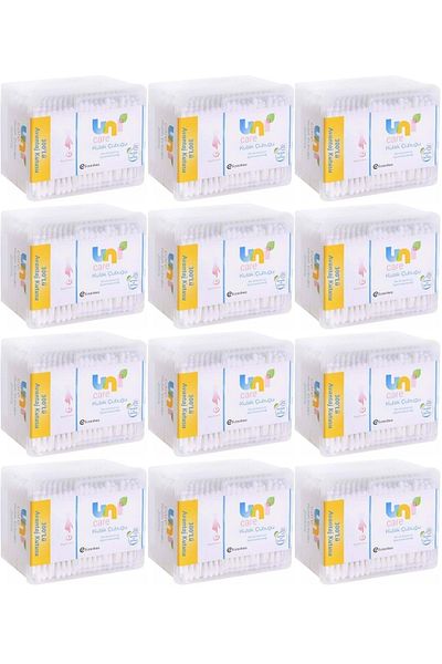 Uni Baby Ear Cleaning Swab 300 Pieces Advantageous Box (Set of 12)
