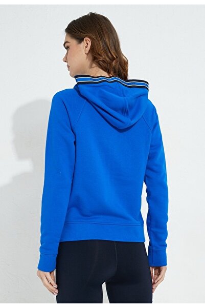 Tommy Hilfiger kapüşonlu logo seritli sport fermuarlı sweatshirt