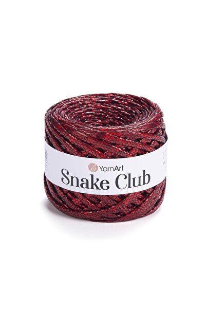 Yarnart SNAKE CLUB - Червона ручна пряжа 5107