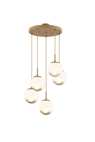 Apliqa Mirsad 5Li Yuvarlak Eskitme Tekli Retro Modern Sarkıt Avize