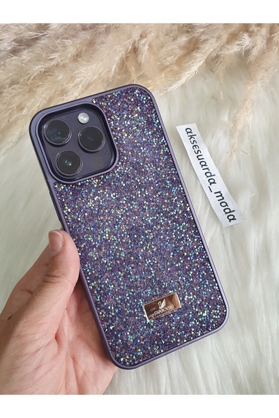 Aksesuarda Moda حافظة سفروفسكي الفاخرة ذات العلامة التجارية الفاخرة المتوافقة...