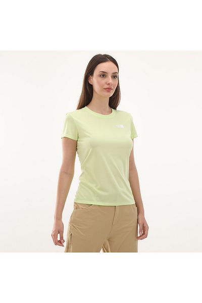 THE NORTH FACE Reaxion Amp Women Green Round Neck T-Shirt