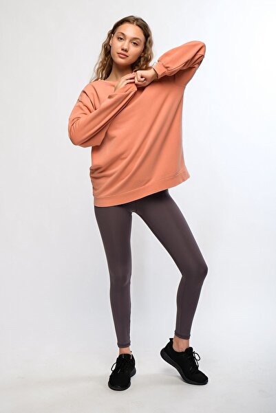 Chandraswear Orange Women's Mineral Dyed Organic Cotton Oversize Sweatshirt - Paula