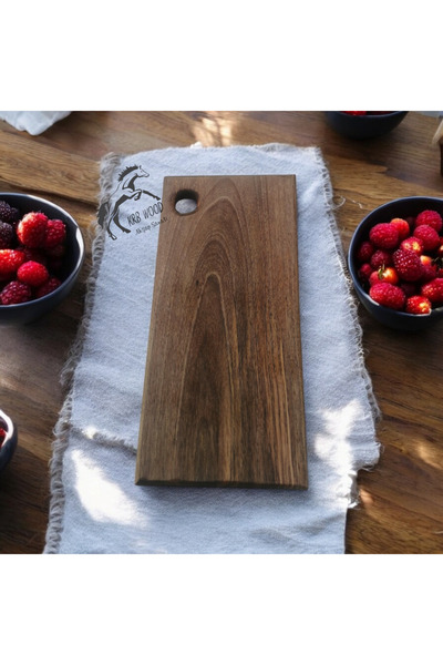 Krb Ahsap Walnut Wood Cutting Board, Solid Wood Chopping Board, Cutting Board...