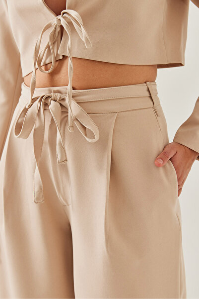 Bianco Lucci Women's Crop Jacket Double Bottom Top Suit 36373 60251974