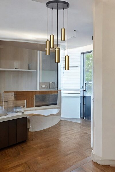 N Naturel Aydınlatma 5 SPOTLU LEDLİ MODERN SARKIT AVİZE / MUTFAK / YEMEK MASA...