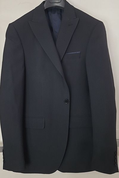 N.Y.YILDIZ Мъжко яке Flexible Star SLIMFIT Seersucker - полуподплата, двоен цеп и едно копче