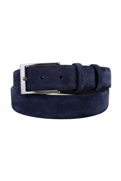 Desa Ανδρική αθλητική δερμάτινη ζώνη Keanu Navy Blue