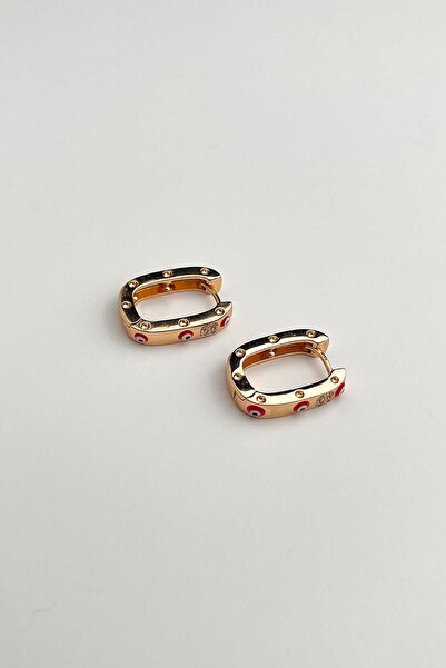 Modex Xuping Zirkon Taşlı Nazarlı Altın Küpe