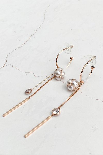 Modex Pearl Ball Dangle Earrings