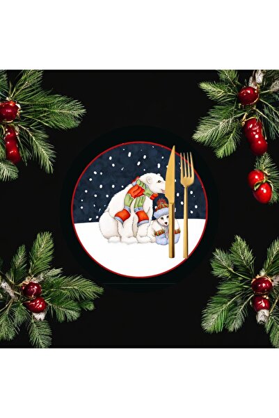 Sister Home Design Placă de iarnă Polar Bear 2 bucăți, țesătură - Placă de le...