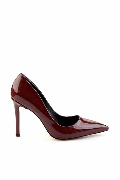 Bambi Burgundy Patent Leather Women's Classic Heeled Shoes K 01667200008