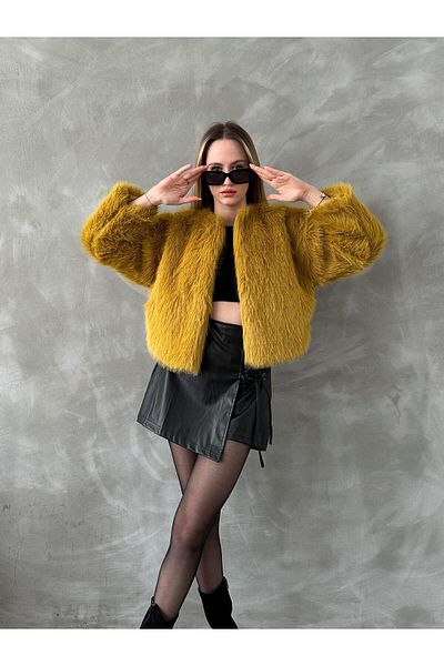 TOPSHOW Plush Long Arm Fur