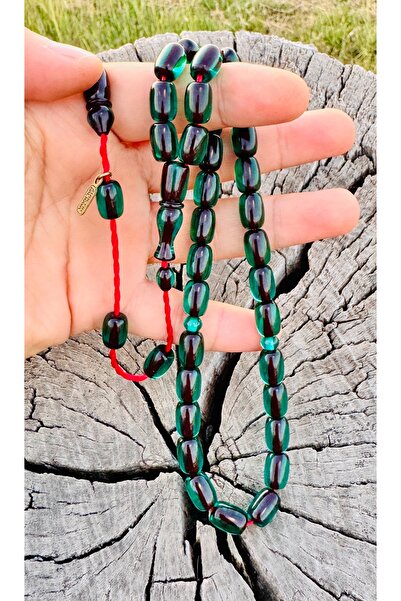 İskenderun Tesbihcilik Zübeyir BALKAYA خرزات صلاة من العنبر باللون الأخضر الب...