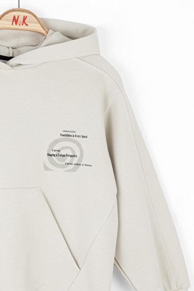 NK Boy's Cure Sweatshirt 4-8 Years Old Cream