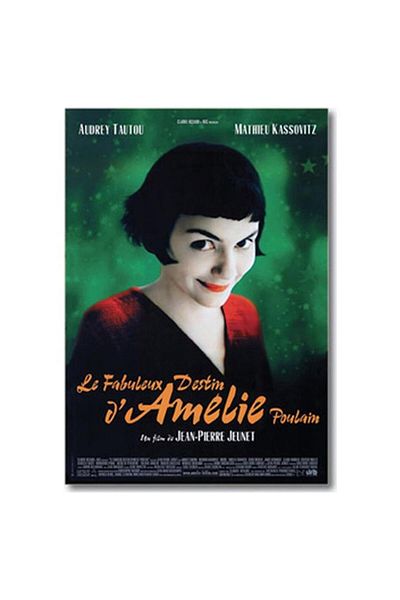 DEFFTER ملصقات الفيلم Amelie غلاف صلب مقاس 14x20 مخطط 96 ورقة مفكرة