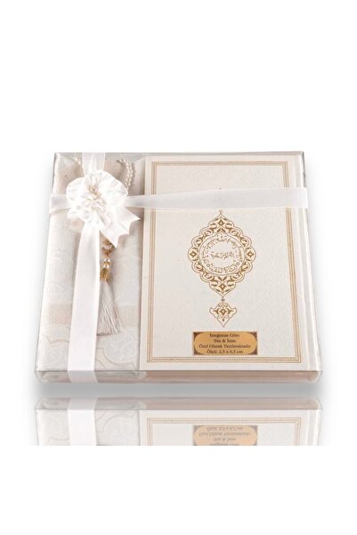 Hayrat Neşriyat Termo Deri Orta Boy Kuranı Kerim + Seccade + İnci Tespih - He...