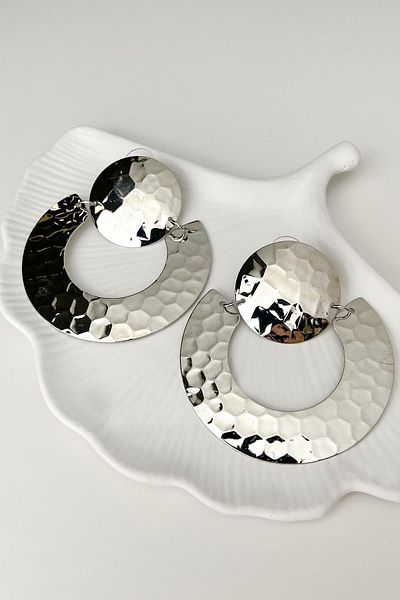 Modex Textured Dangle Earrings