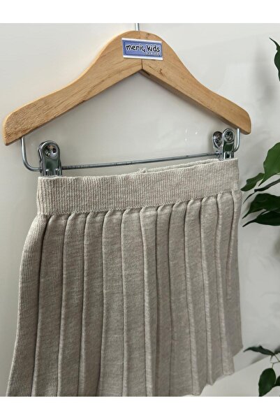 Meriç bebe Fusta de tendință din tricotaje plisate cu talie elastică pentru fete