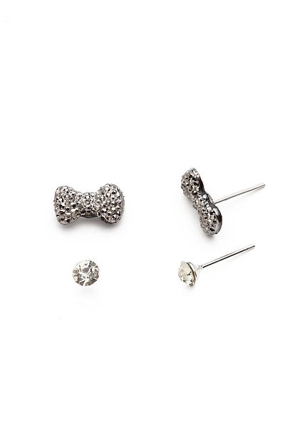 Modex Ribbon figured multiple earrings