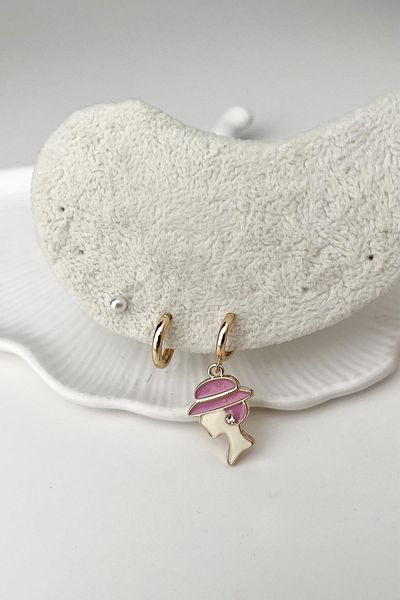 Modex Gold Color Women's Figured Triple Earring Set