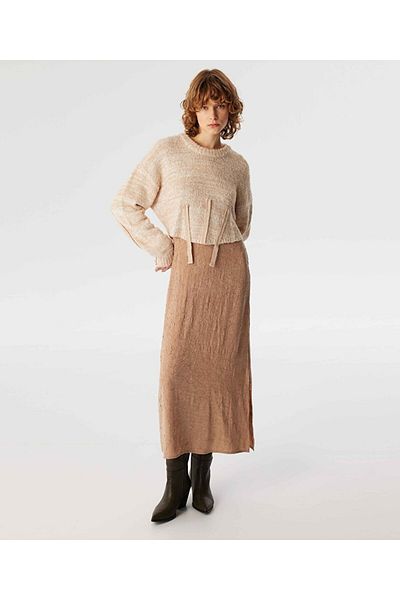 Twist Rochie midi cu aspect dublu
