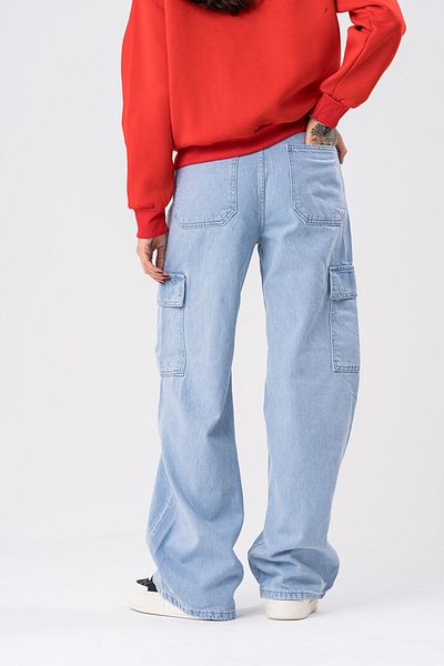 go gang own Pantaloni de damă Tegan Cargo Pocket, largi, cu detalii