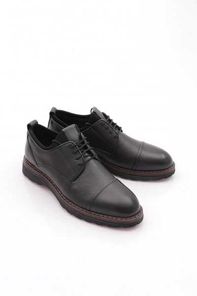 DGN Men's Casual Shoes Genuine Leather Black Analine 35210123210