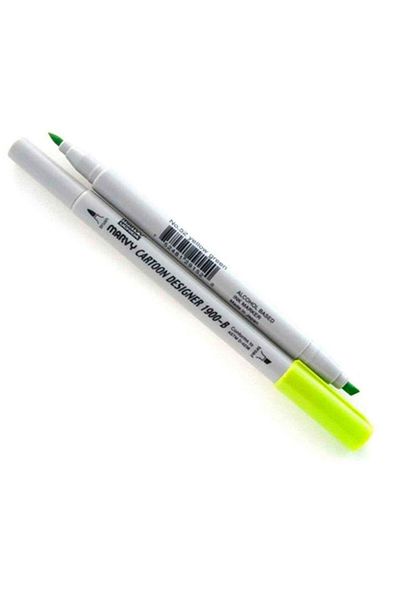ADEL OYUNCAK Marvy 1900b-s/52 Yellow Green Graphic Marker Pen
