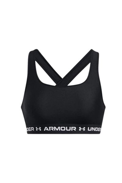 Under Armour Crossback Mid Bra 1361034-006 Γυναικείο Μαύρο Αθλητικό Σουτιέν