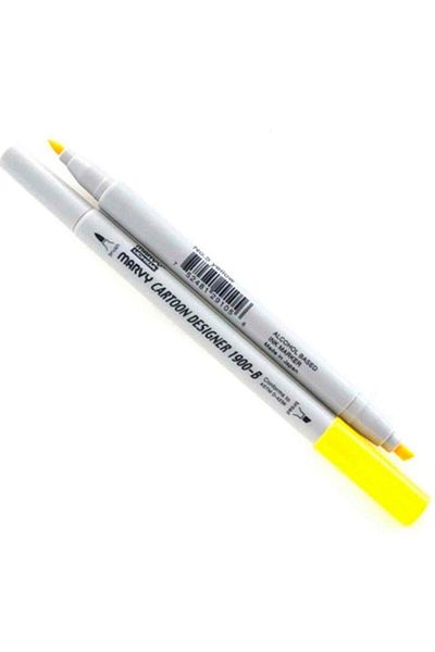 ADEL OYUNCAK Marvy 1900b-s/5 Yellow Graphic Marker Pen