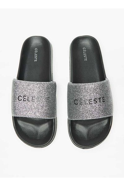 Celeste Women's Glitter Print Slip-On Slides
