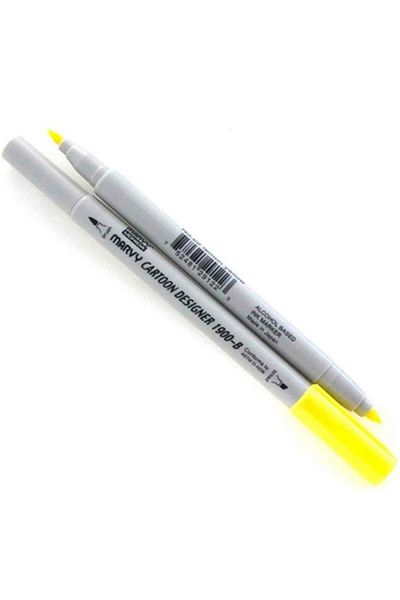 ADEL OYUNCAK Marvy 1900b-s/22 Lemon Yellow Graphic Marker Pen