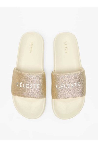 Celeste Women's Glitter Print Slip-On Slides