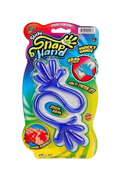 Oyunsal Süper Esnek Eğlenceli Yapışkan El Snap Hand İki Uçlu Yapışan El - Lac...