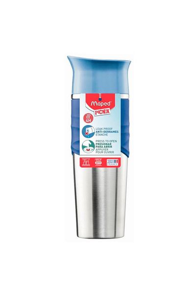 Maped Picnic 320ml Blue Steel Thermos Flask 871903