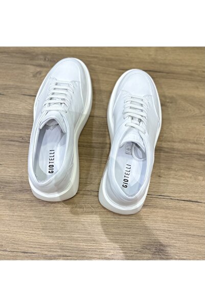 Giotelli Gio White 191 Leather High Sole Shoes - Gm23Fl25048