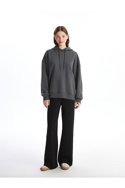LC Waikiki Γυναικεία χοντρή κουκούλα LCW Vision Plain Oversize