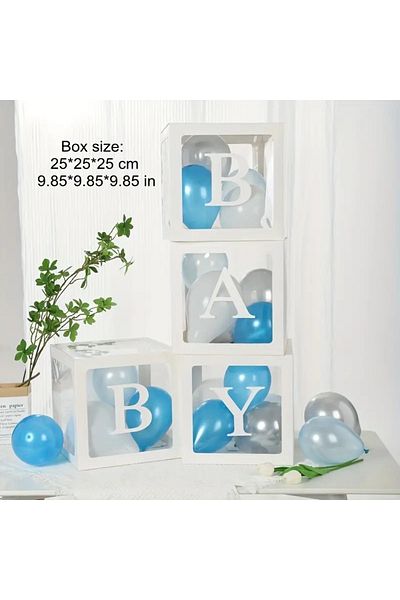 CANSIN Baby Box White 4 Pieces